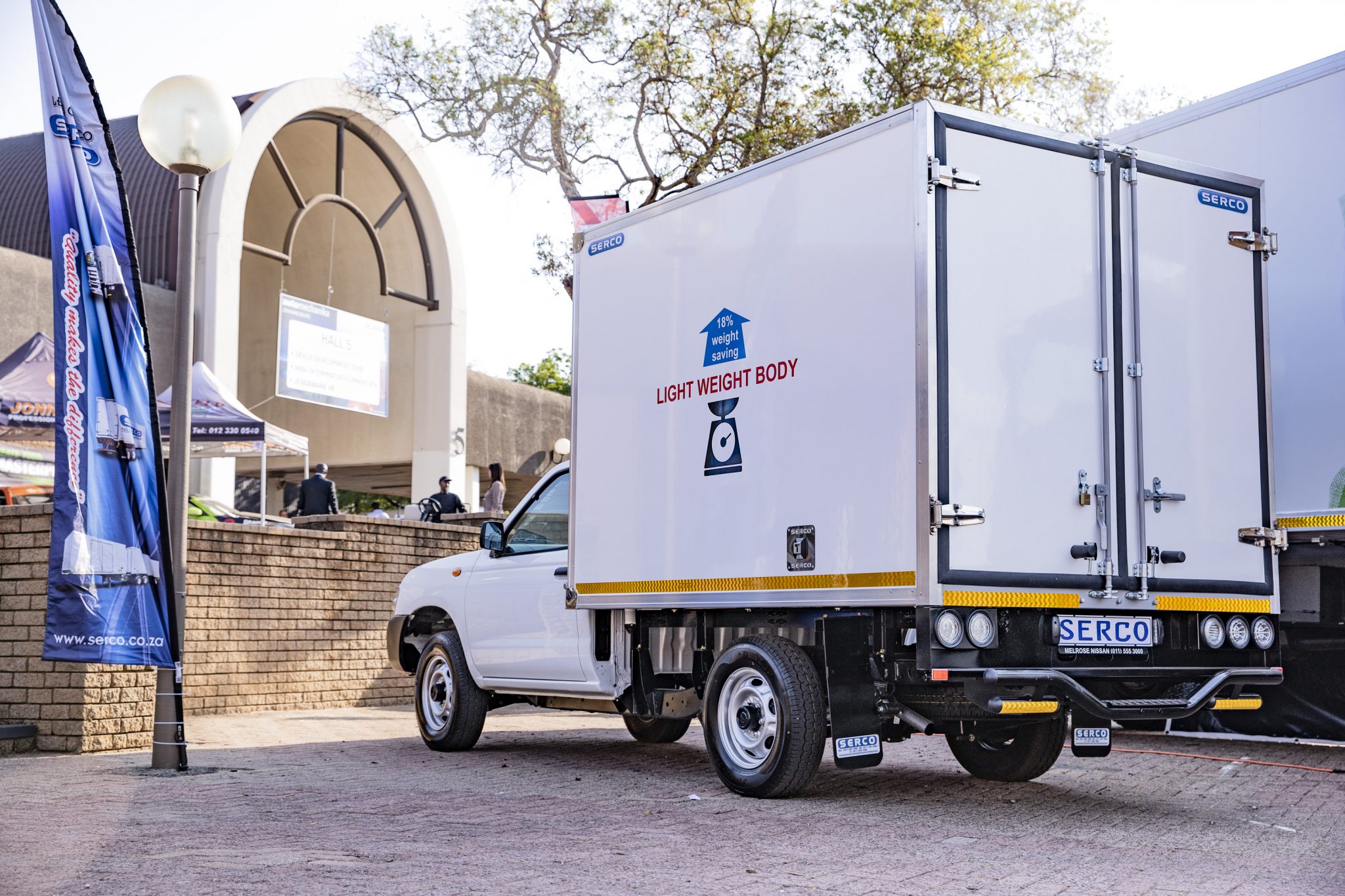 One of the newly designed vehicles purpose-built by Serco for the delivery and collection of goods in the online sales market in South Africa.