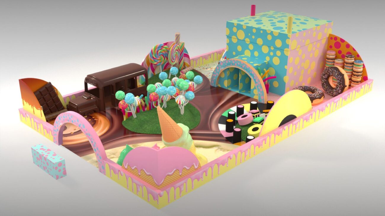 The candy-themed ‘Sweetopia,’ is is bursting to make instagramers profiles pop! Above is the glorious chocolate-styled bus and the pretty pastel Lolly Pop forest.